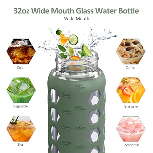 Glass Water Bottle