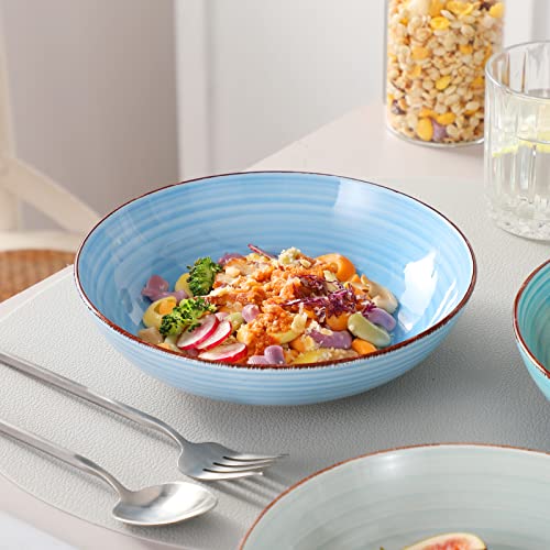 Bonita 38 oz Ceramic Pasta Bowls Set of 6 (6 Count)