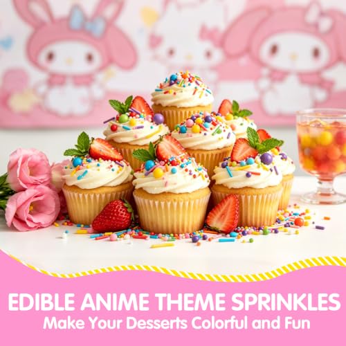 Edible Rainbow Pearl Sprinkles (4.6 Ounce)