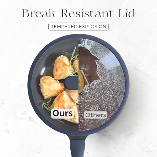 Nonstick Ceramic Frying Pan with Lid