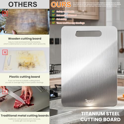 3 Pack Titanium Cutting Board (3 Count)