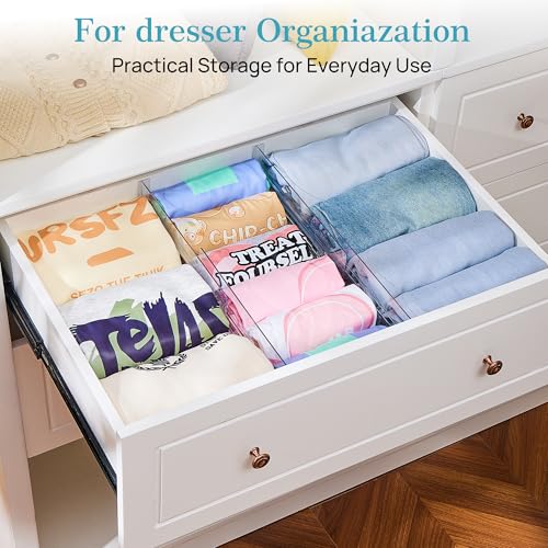 12 Pack Drawer Dividers for Clothes (12 Count)