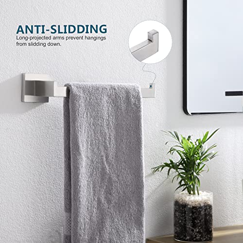 Hand Towel Holder Brushed Nickel Towel Bars Stainless Steel Bathroom Hardware Kitchen Paper Towel Holder Wall Mount