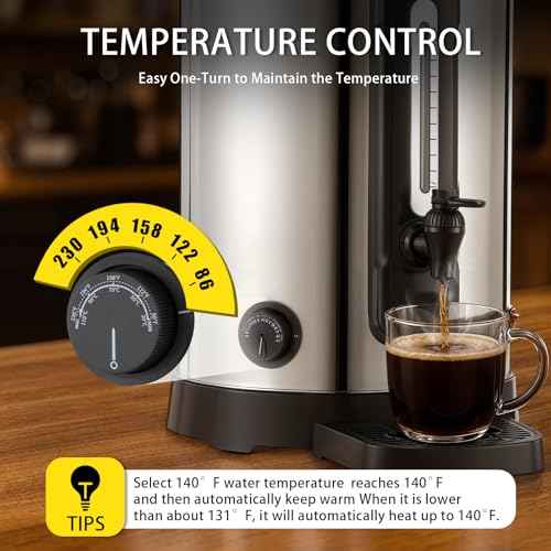 30 Cup Coffee Urn Stainless Steel Double