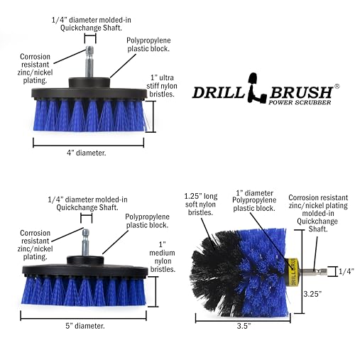 5 Piece Spin Brush Pool Cleaning Kit