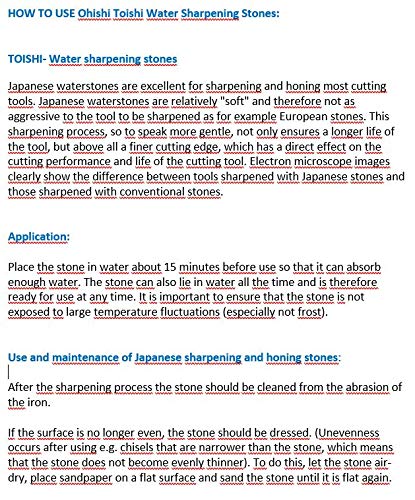 Ohishi Japanese Toishi Waterstone