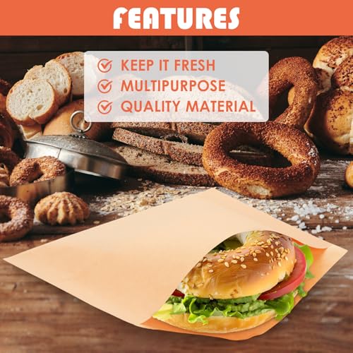 600 Pack Wax Paper Sandwich Bags 8x10 inch Wax Paper Bags (600 Count)
