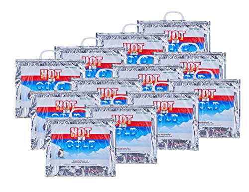 Hot and Cold Insulated Bags for Food Delivery (12 Count)