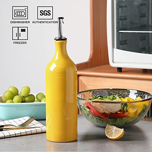 Sweejar Large Ceramic Olive Oil Dispenser Bottle