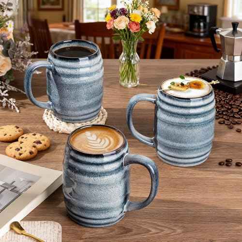 20oz Large Coffee Mugs Set of 4 (4 Count)