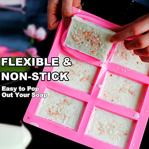 3 Pack Silicone Soap Molds (18 Cavities)