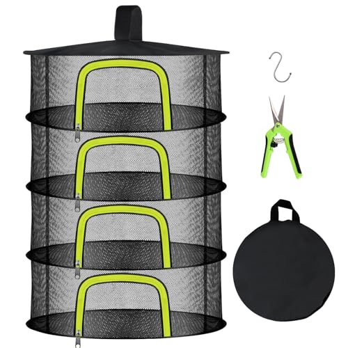 Doacpr 4 Layer Hanging Herb Drying Rack