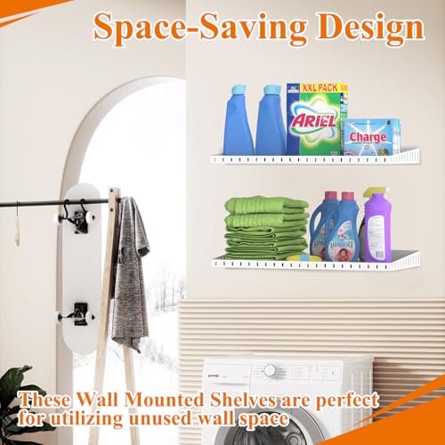 12 x 24 Inch Garage Wall Shelves (2 Count)