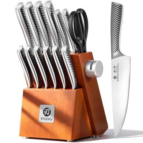 14 Piece Japanese Gyutou Stainless Steel Kitchen Knife Set (14 Count)
