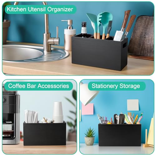 Black Kitchen Utensil Holder for Countertop