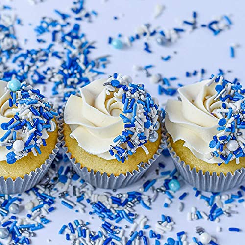 Blue Sprinkles for Cake Decorating and Baking (4 Ounce)