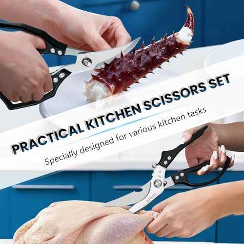 Black Kitchen Scissors Set