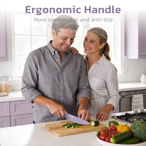 Knife Set 13 Pieces Kitchen Knives Set with Healthy Anti (13 Count)