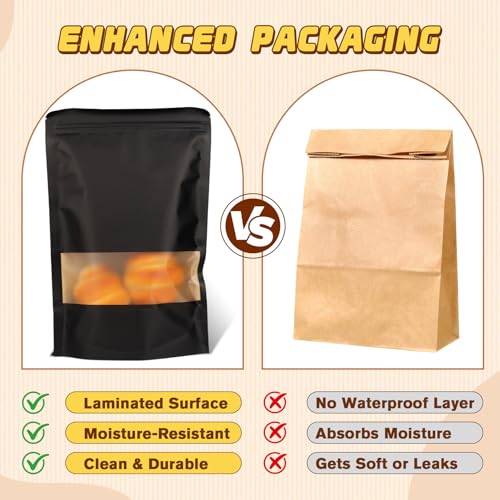 50 Pack Resealable Bags for Small Business