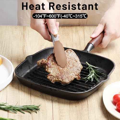 Mini Silicone Kitchen Tongs for Cooking (3 Count)