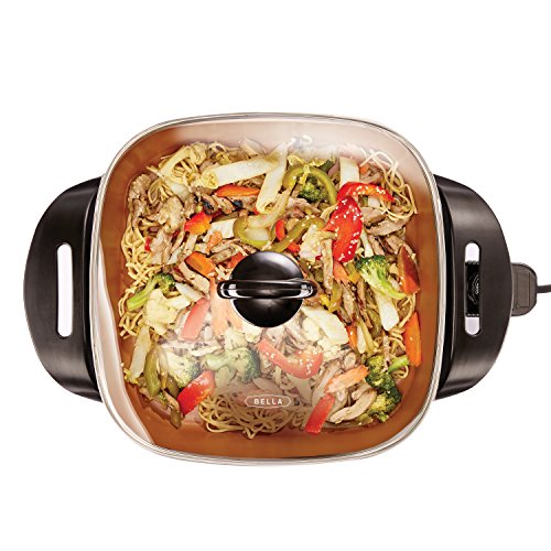 12x12 Electric Skillet & Frying Pan with Glass Lid