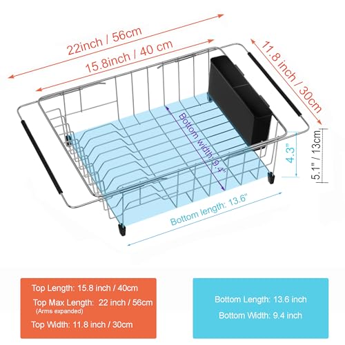 Expandable Multifunctional Dish Drying Rack