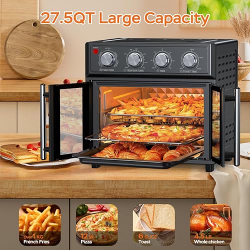 PlumChef 27.5 Quart Air Fryer Convection Toaster Oven