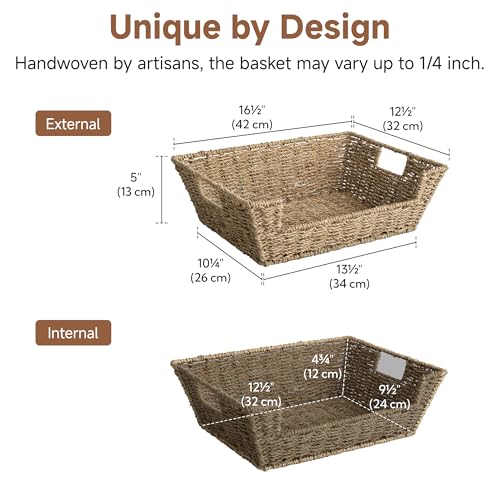 Pantry Baskets for Organizing (2 Count)