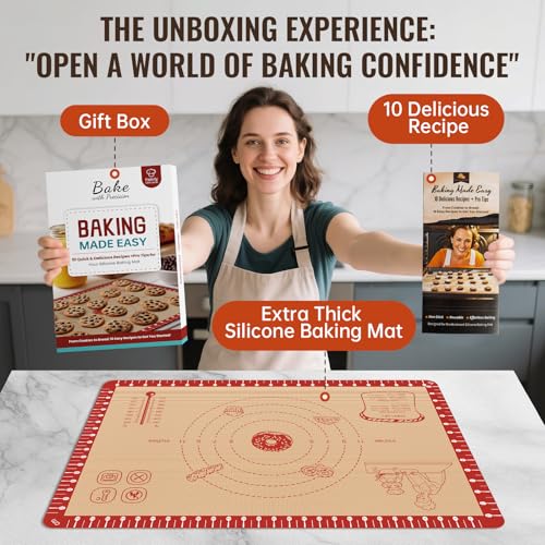 Silicone Baking Mat with 10 Recipes
