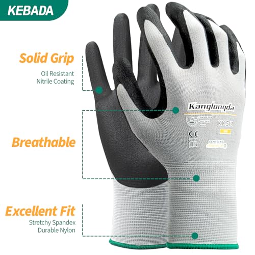 Work Gloves for Men and Women (6 Count)