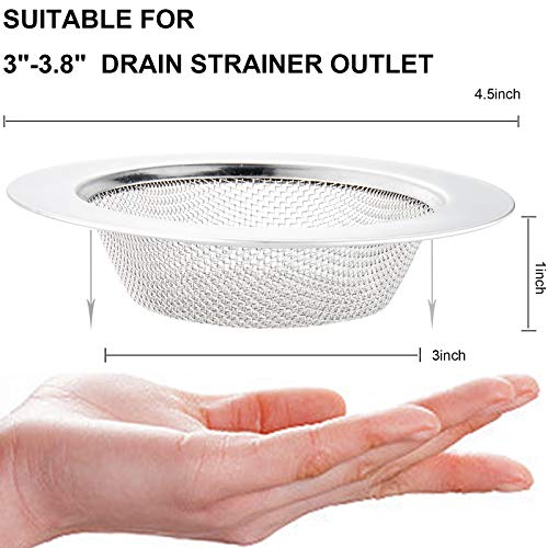3 PCS Kitchen Sink Strainer Stainless Steel