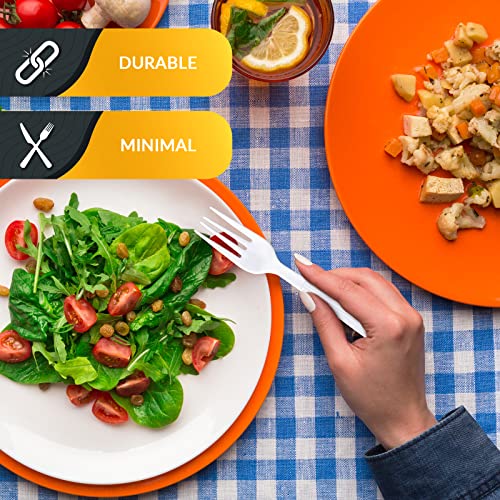 Heavy Weight Disposable Plastic Forks (200 Count)