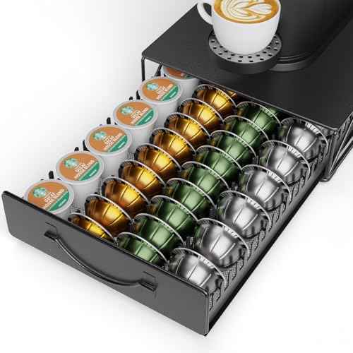 Coffee Pod Holder Drawer Compatible with Nespresso