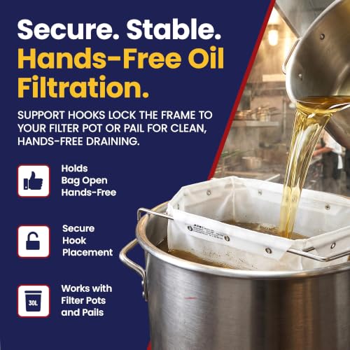 BF1A Fryer Oil Filter Bag Holder