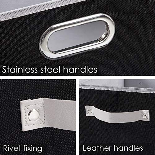 Larger Collapsible Storage Bins for Closet [5 (6 Count)