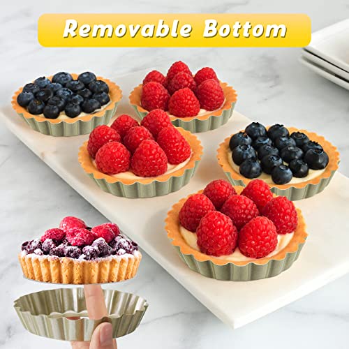 16 Pcs Mini Tart Pans for Baking