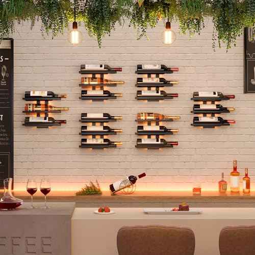 3 Tier Wall Mount Wine Rack (3 Count)