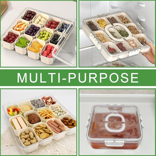 Large Snackle Box Snack Containers with Lids (2 Count)