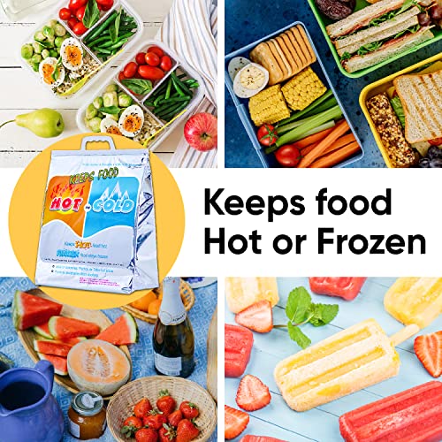 Hot and Cold Insulated Bags for Food Delivery (72 Count)