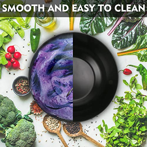 Black Salad Bowl with Lid 125oz (4 Count)