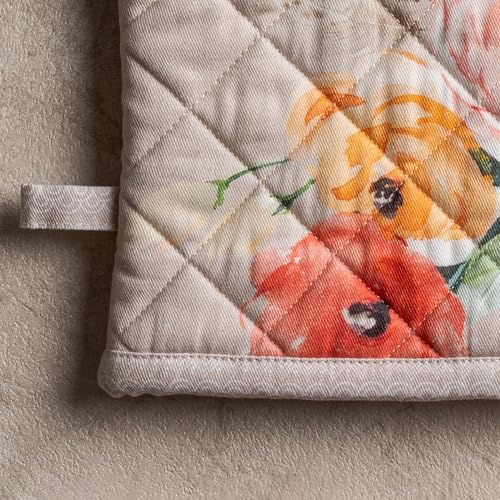 100% Cotton Oven Mitt & Pot Holder Set