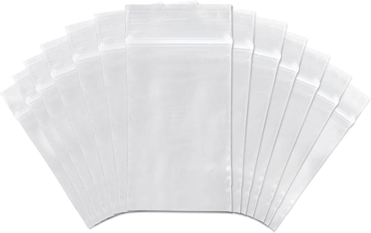 SNL | 3" X 5" - 2 MIL - 1,000 Bags | Medium | Strong | Zipper Lock Reclosable, Clear, Disposable, Plastic Bags, For Food and Storage