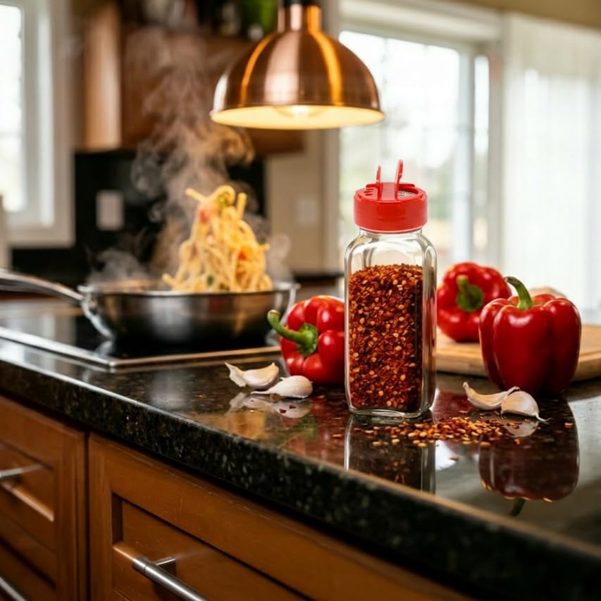 Glass Spice Jars with Shaker Lids (2 Count)