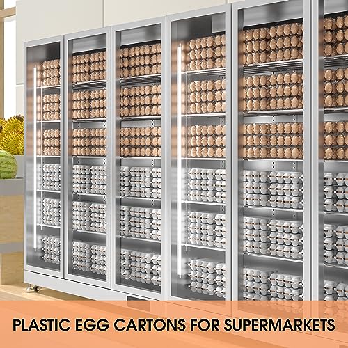 50 Pack Egg Cartons Cheap Bulk 12 Count Plastic Egg Containers 3x4 Grids (50 Count)