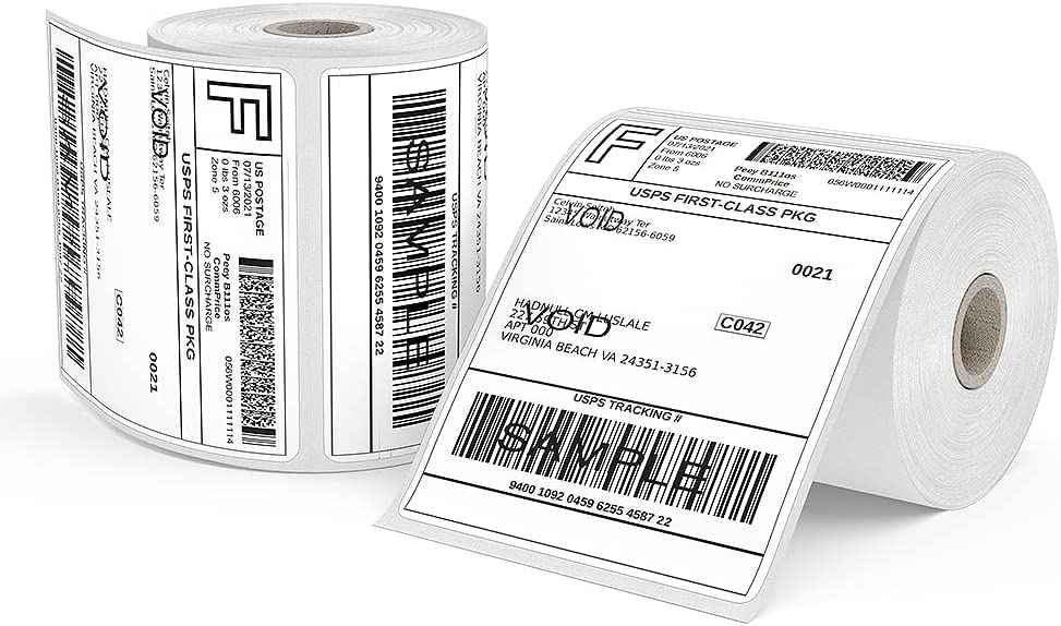 4x6 Direct Thermal Blank Shipping Labels Address Labels for Zebra 2844 Zp