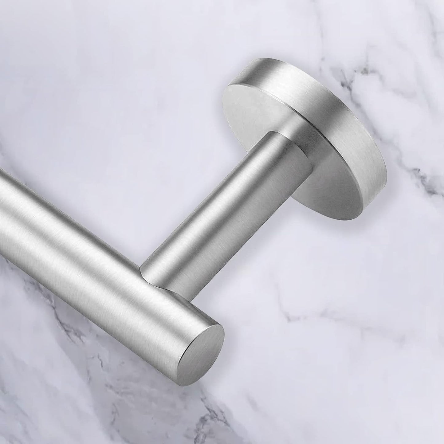 Cilee 2 Pieces Brushed Nickel Bathroom Towel Bar, 16 Inch Double Towel Racks,Bathroom Towel Holder Towel Hanger for Bathroom Stainless Steel Wall Mount