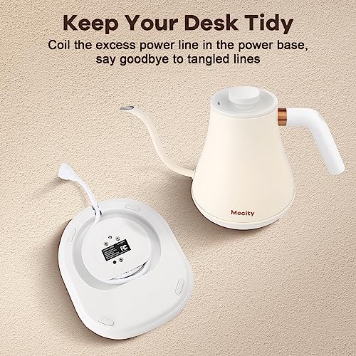 Electric Gooseneck Kettle With Keep Warm Function & LCD Display Automatic Shut Off Coffee Kettle Temperature Control Pour Over Kettle 1200 Watt