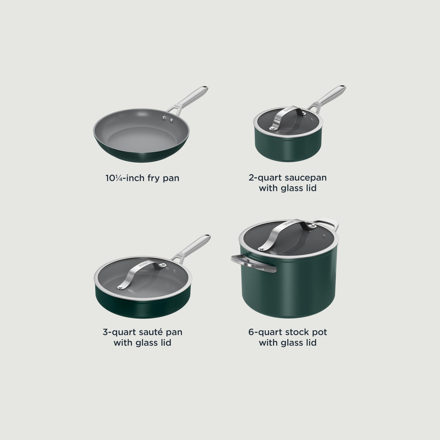 Ceramic Pro 7Pc Cookware Set