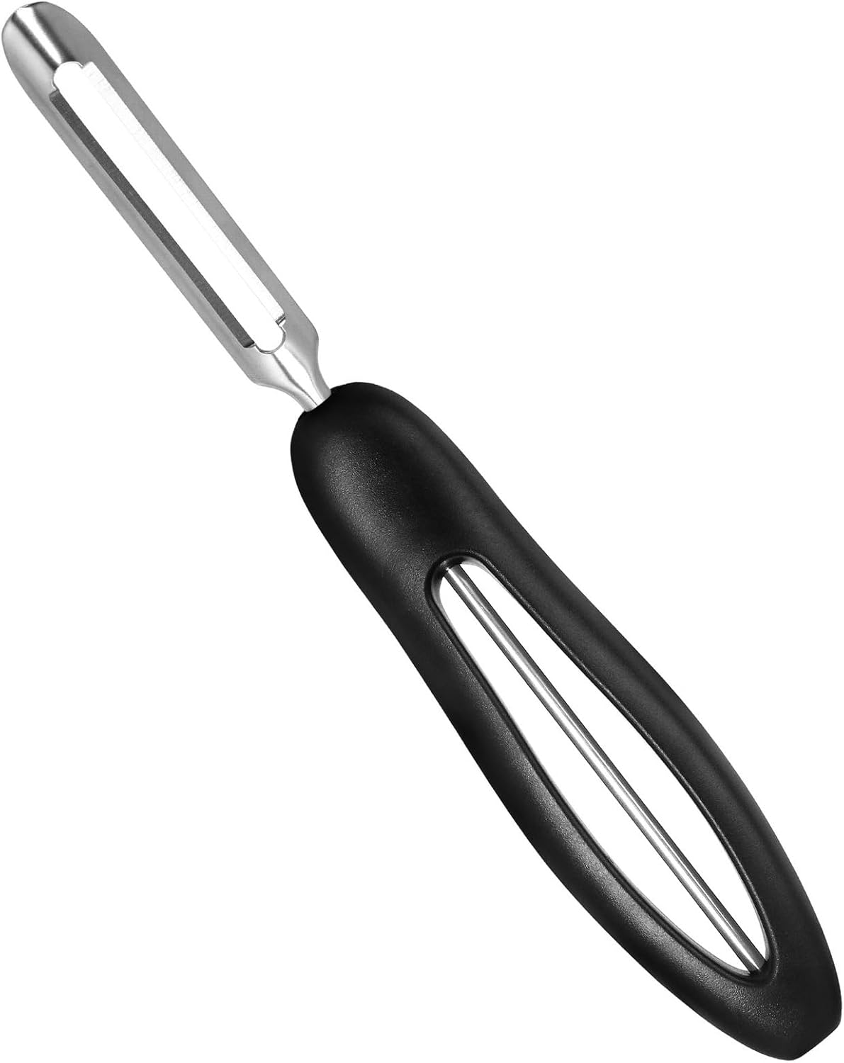 Professional #1071 Vegetable Peeler, Stainless Steel Fruit Potato Peeler, Swivel Vegetable Peeler with Easy Grip Ergonomic Handle & Ultra Sharp Stainless Steel Blades, 7 1/4 Inch Black - Culinary Roots