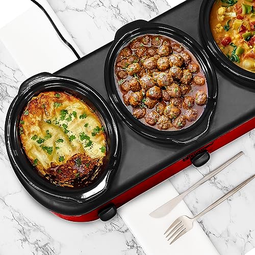 EWMST 325R Triple Slow Cooker Buffet Server